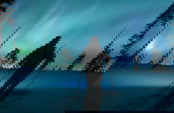 Aurora Borealis Snowshoe Tour - Foto 1