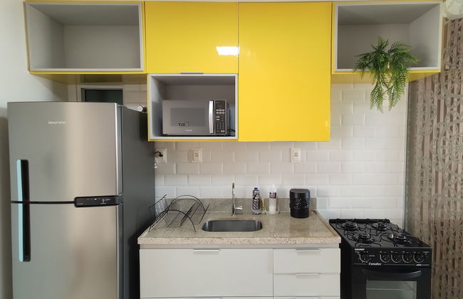 Areias do Mar Tranquilo com Varanda A317 - Foto 4