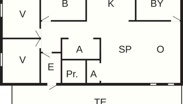 8 Person Holiday Home in Storvorde - Foto 5, Plano