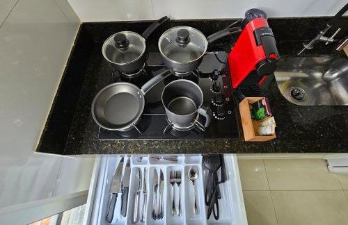 Flat Lindíssimo de 2qts uma esquina do Flamboyant Shopping 206 - Foto 5