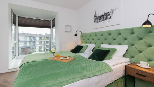 Green Apartment in Gdansk by Renters - Foto 4, Habitación