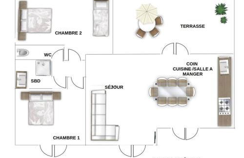 Maison de vacances 4/5 personnes à Léon, Landes - Foto 15