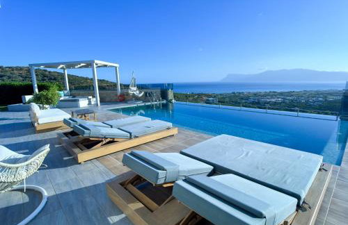 Paleokastro Villas with Private Heated Pool, Top Views - Next To Center - Top WiFi - Foto 60