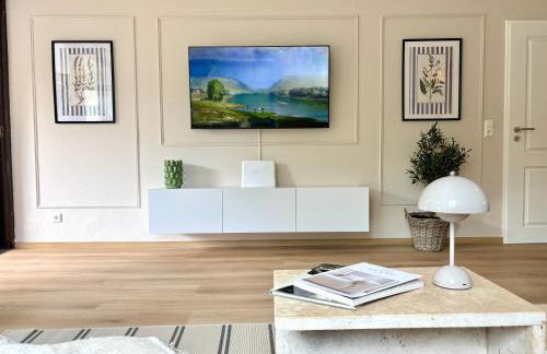 HyggeLiving - DELUXE - 90qm - Balkon - Gartenblick - 55 Zoll TV - Boxspringbetten - Hunde - Kinder - Fahrradkeller - Foto 5