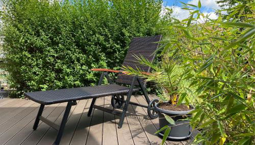 Haus Mariechen Whg 2- nahe Silbersee mit Terrasse & Sauna, Freibad fußläufig - Foto 3, sunbed