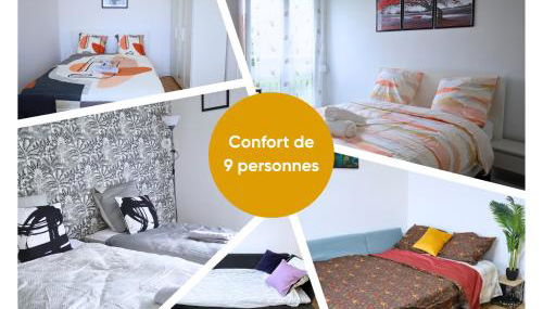 La Pause Franche - Familles et pros, parking, 2 sdb, 9 pers - Foto 4