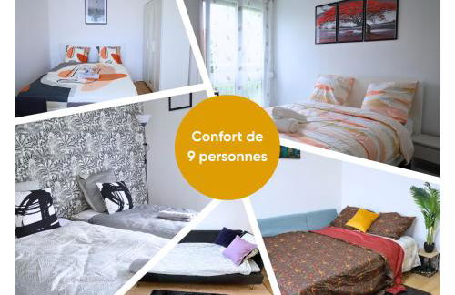 La Pause Franche - Familles et pros, parking, 2 sdb, 9 pers - Foto 4