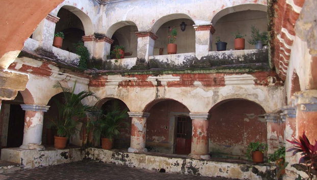 Piccolo chiostro dell'ex-covento di San Jerónimo Tlacochahuaya