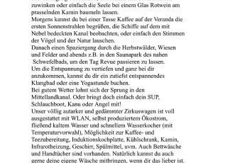 Kuscheltage im Zirkuswagen am Kanal im Münsterland - Foto 2