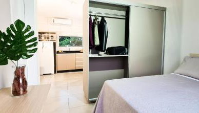 Studio Hortência 130m da praia novo! Com Ar cond - Foto 4