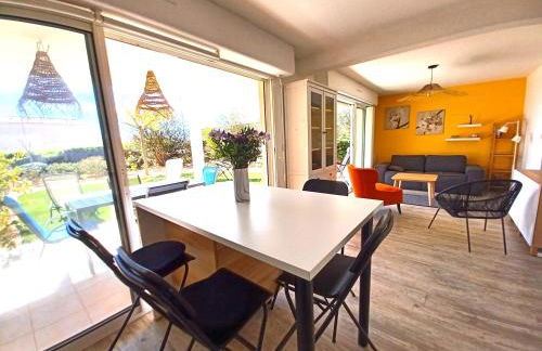 Plain-pied Jardin 6 personnes Clim Vue Mer Parking Wifi Terrasse Piscine dans la résidence - Foto 15