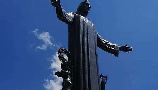 Particolare del Cristo Re