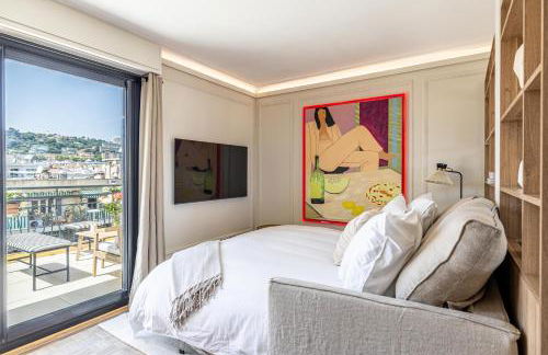 Luxurious penthouse, 2 bedroom suites, 3 spacious terraces, gorgeous views of mountains and sea, - Foto 32