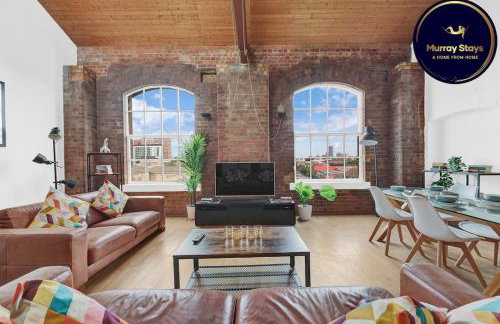 Large Industrial Style 2 Bedroom Apartment Short Term Rental & Flexible Renting Canary Wharf With Free WiFi - Foto 1