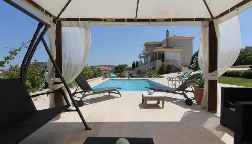 Villa Abelos - Foto 3, sunbed, Garden view