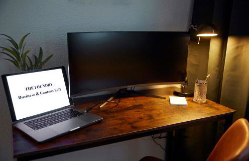 FOUNDRY - Business & Content Loft - 120 qm - Küche - Waschtrockner - Badewanne & Dusche - kostenloser Parkplatz - Smart TV - Foto 27