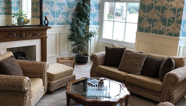 Zona de estar del vestíbulo