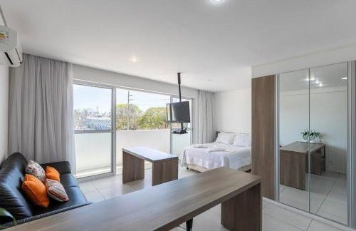 Studio com Sacada Ampla e AC - Foto 1