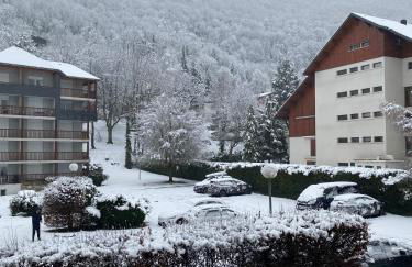 Appartement T2+coin nuit 6 pers résidence de Cami Real au centre du village de saint Lary Soulan avec piscine intérieure+ sauna et hammam - Foto 4