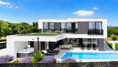 Villa 1 - Foto 1, Garden, sunbed