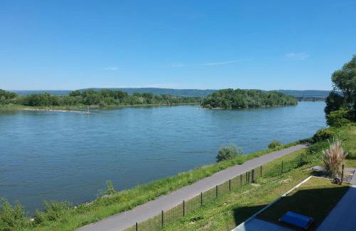 Exklusives Rhein-Lounge Apartment mit direktem Rheinblick, Sauna, 2 Schlafzimmern, Parkplatz für bis zu 5 Gäste - Foto 14