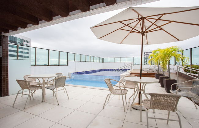 Lindo Flat no Beach Class Santa Maria em Boa Viagem - Foto 76