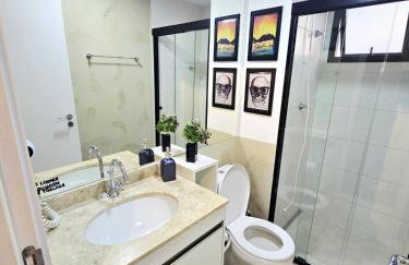 Studio for 02 guests WIFI 300MB air conditioner only twoo minutes of subway station LUZ SP - Foto 5