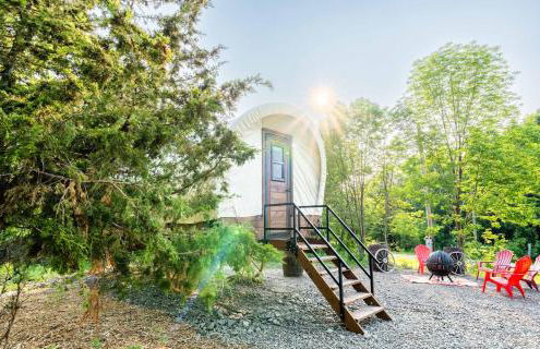 Heated & AC Full Bathroom Covered Wagon - Foto 4