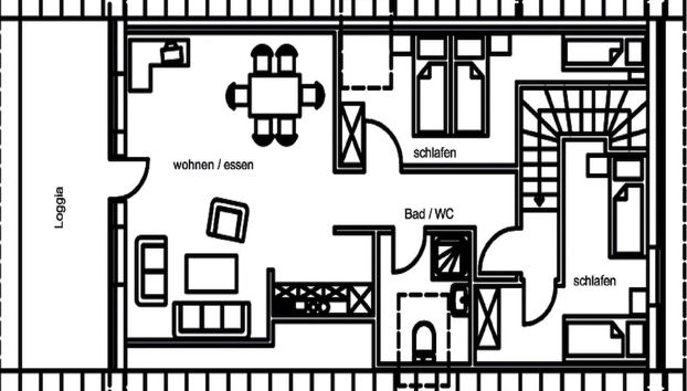 Holiday Home in Germany With Garden Terrace - Foto 2, Planta do andar
