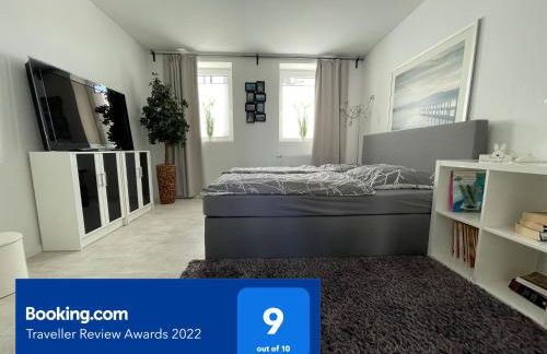 Barrierefrei - 24Std-CHECK-IN kontaktlos - Kingsize Bed - W-LAN - Parkplatz W 3 - Foto 6