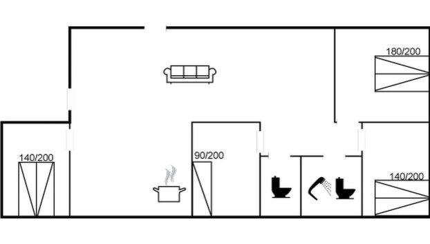 "Mettemarie" - 800m from the sea - Foto 2, Floorplan