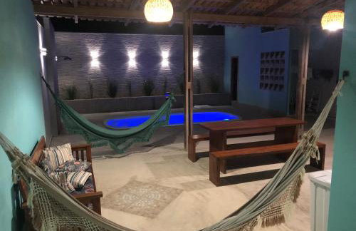 Casa com piscina e um quarto com ar split pé na areia a 50 metros da praia - Foto 22