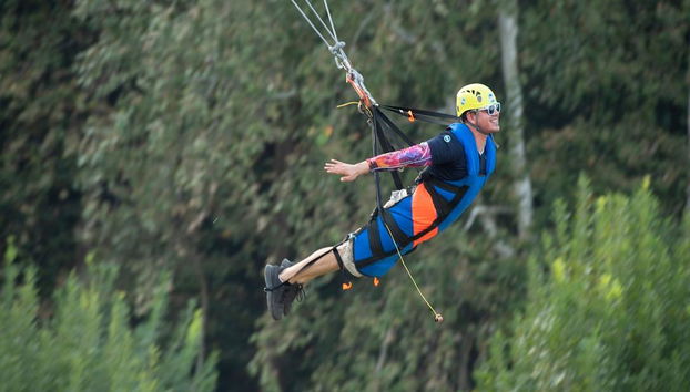 Salto pendular en el Parque Ecoturístico Cola de Caballo - Foto 3