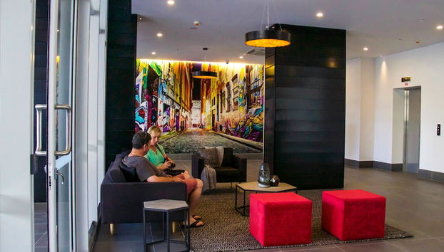 Zona de estar del vestíbulo