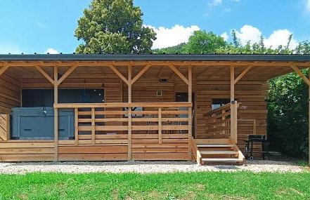 Mobil-home isolé avec jacuzzi - la Cubanière - Foto 1
