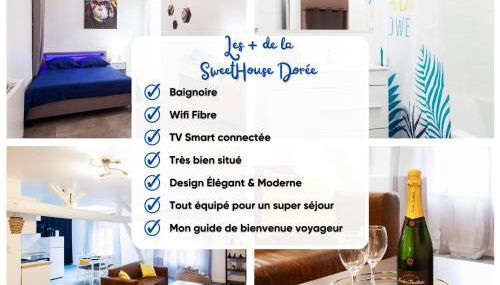 La Sweet House Dorée Centre Ville Wifi Tout confort - Foto 2