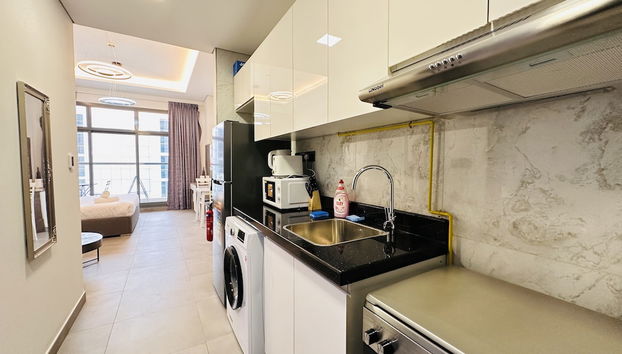 Luxury Studio Apartment Palm View with Big Balcony Free Parking by Belvilla - Foto 4, Vestíbulo