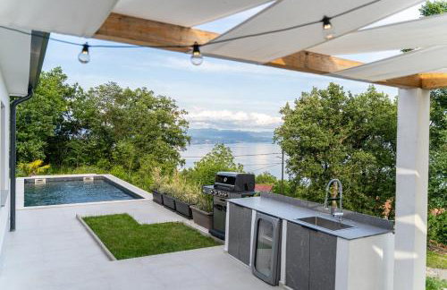 Villa Mare&Monti in Opatija, Heated pool with sea view - Foto 12