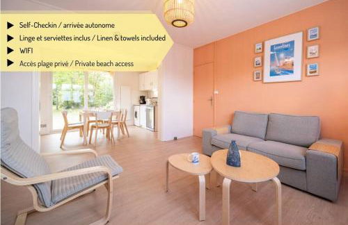 La Rafale rez de chaussée - Accès Privée à la plage - Foto 1