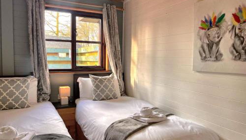 Goldcrest 1-Hot Tub-Woodland Lodges-Carmarthenshire-Tenby - Foto 3