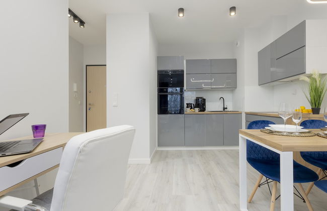 Dark Blue and Grey Apartment by Renters - Foto 6