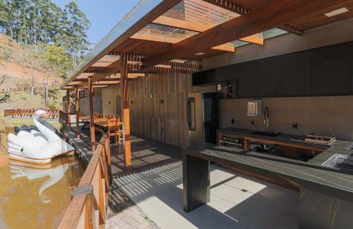 Sítio Cinco Folhas, recanto com vista pra montanha - Foto 15