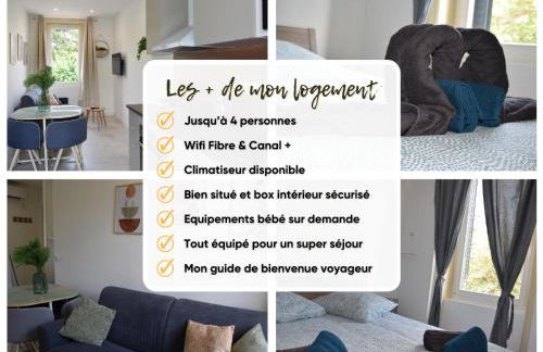 Élégant T2 à Bron, Tramway à 2min, Box Parking, 4Personnes - Foto 34