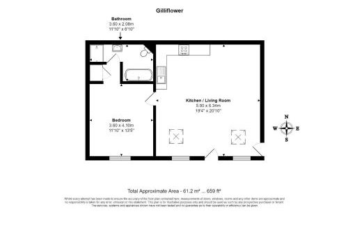 Gilliflower 1 bedroom cottage at Trethwale Barns Holiday Home - Photo 8