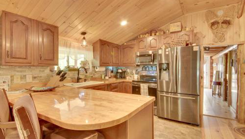 Trout Ponds and Sauna Unique Log Cabin in Freedom - Foto 5