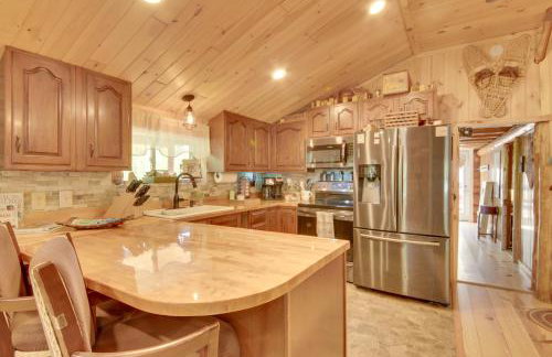 Trout Ponds and Sauna Unique Log Cabin in Freedom - Foto 5