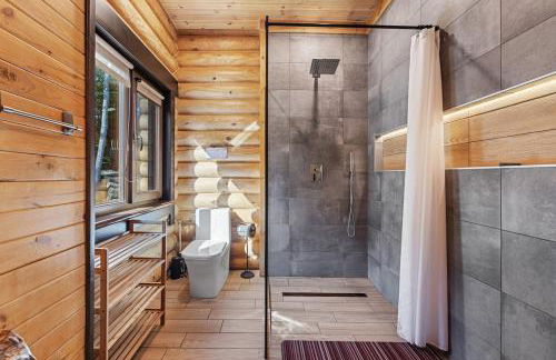 Log House Chalet, Volleyball field, Sauna, Hot Tub - Foto 64