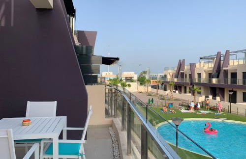 Higuericas Costa 412 - Rooftop terrace and pool view 300 m from beach - Foto 3