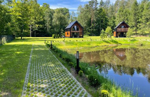 Przystanek Kistówko komfortowe domki z jacuzzi, staw wędkarski, kominek, las, przestrzeń - Foto 48