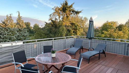 LGH-Moderne, ruhige Wohnung, Nähe zum Flughafen und Autobahn, 24h-self-check-in, vollausgestattet, DisneyPlus, Waschmaschine - Foto 2